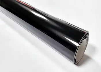 autocolant mobila negru lucios 63 cm latime