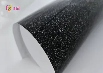 autocolant mobila negru cu insertii argintii