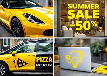 autocolant oracal 651 galben lucios 019 signal yellow 126 cm