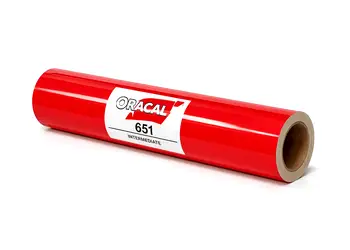 autocolant oracal 651 rosu lucios 031 red