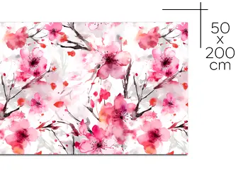 autocolant pentru mobila cu model cires japonez folina 50 200 cm s00