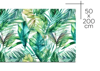 autocolant pentru mobila cu model frunze tropicale folina rola 50 200 cm s00