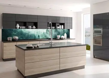 autocolant perete bucatarie dimex foggy forest rezitent la apa si caldura