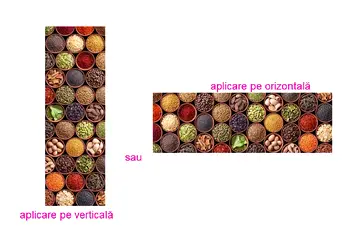 autocolant perete bucatarie model condimente
