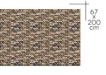 autocolant perete imitatie faianta maro folina merina rola 67x200cm afp18 s00