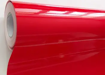 autocolant rosu lucios folina 100 cm latime 3201