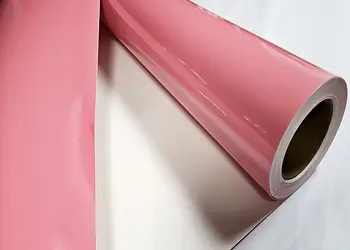 autocolant roz pudrat cu aspect lucios folina