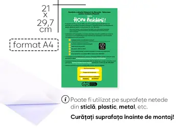 autocolant sistemul de garantie returnare sgr returo pentru comercianti a4 s00