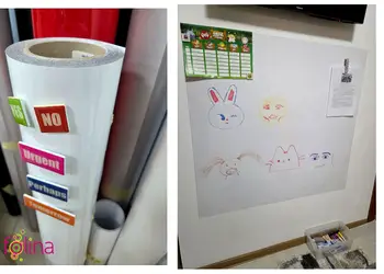 autocolant whiteboard magnetic alb lucios aslan