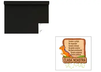 autocolant tabla de scris si sticker clasa noastra folina decor gradinita si scoala