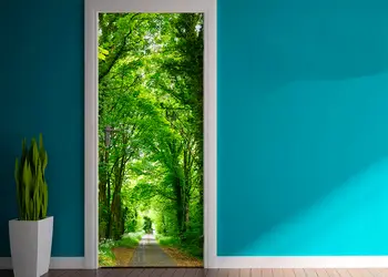 autocolant usa drum prin padure 1