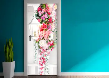 autocolant usa felinar si flori