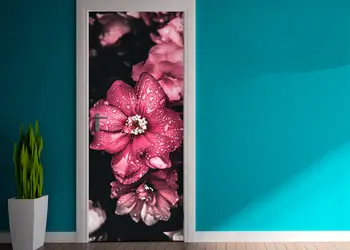 autocolant usa floare roz 1