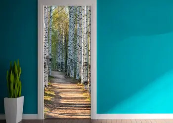 autocolant usa poteca prin padure folina 92 205 cm