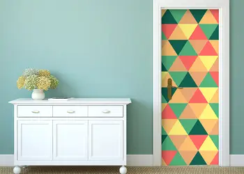 autocolant usa triunghiuri colorate