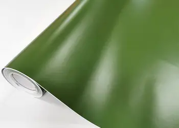 autocolant verde army mat folina 152 cm latime