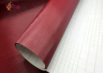 autocolant visniu folina brushed efect metalic cu textura periata