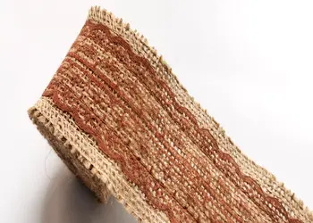 banda iuta cu dantela maro