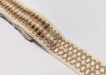 banda iuta impletita crem