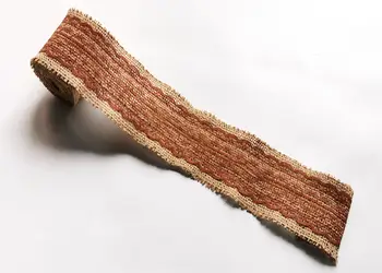 banda iuta cu dantela maro