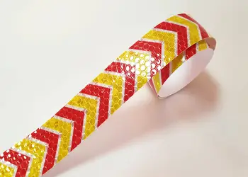 banda reflectorizanta autoadeziva galbena set 5 role