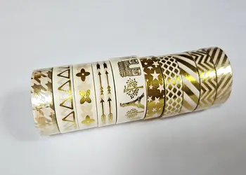 benzi washi cu model auriu