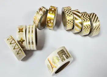 benzi washi cu model auriu