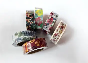 washi tape modele cu flori