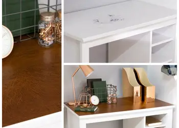 autocolant imitatie piele maro