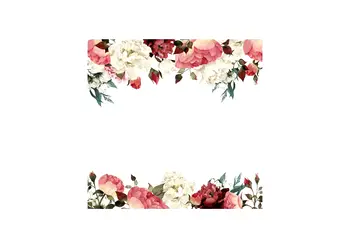 stickere flori folina decor floral rosu