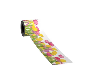 bordura decorativa autoadeziva folina lalele colorate 14 135 cm