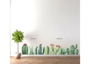 stickere cactusi folina ksy11 bordura decorativa verde
