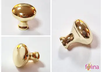 buton mobila metalic auriu lucios folina 6171 rotund