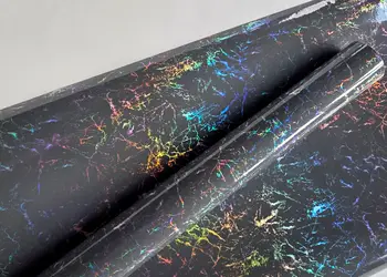 autocolant gri holografic marmura