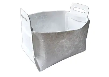 cos depozitare din pasla alba