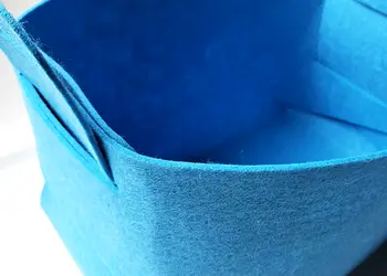 cos depozitare din pasla bleu