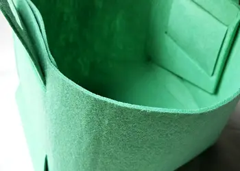 cos depozitare din pasla verde menta