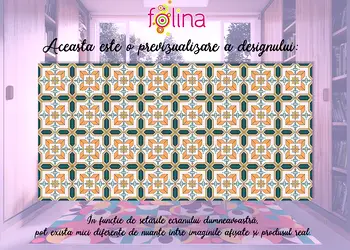 Covor din vinil antiderapant pentru bucatarie model Faro rola de 160x80 cm 1