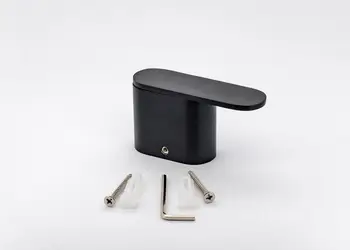 cuier din inox negru suport de perete dublu pentru halate sau prosoape modelx20754h 3 2032