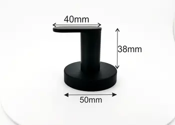 cuier din inox negru suport de perete pentru halate sau prosoape model 2807 2 2147