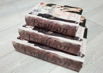 set 3 cutii decorative din lemn fashion