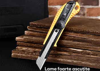 cutter deli dl003a cu lama sk5 si buton de blocare rotativ s00