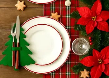 suport tacamuri masa brad verde de craciun