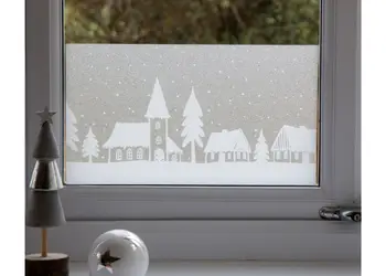 decoratiuni craciun pentru geam