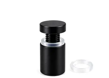 distantier semnalistica inox negru mat 12x20 mm folina