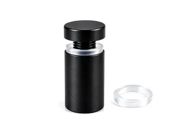 distantier semnalistica inox negru mat 12x25 mm folina