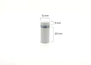 distantiere semnalistica din inox alb albe 12x20mm folina s00