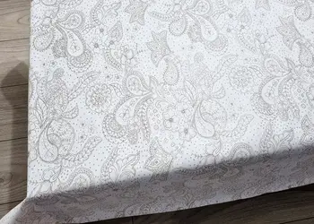 fata de masa bucatarie alb bej