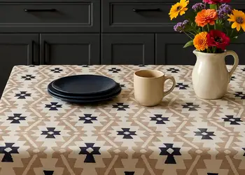 fata de masa cu model traditional