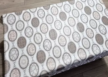 fata de masa bucatarie rozete maro